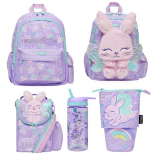 Australian Smiggle Angel Rabbit Backpack, Elementary School Cartoon Backpack for Lower Grades, Outdoor Casual Bag