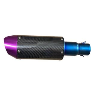 Motorcycle Accessories Carbon Fiber Stainless Steel Adjustable Modified Motorcycle Exhaust Pipe Carbon Fiber Exhaust Pipe