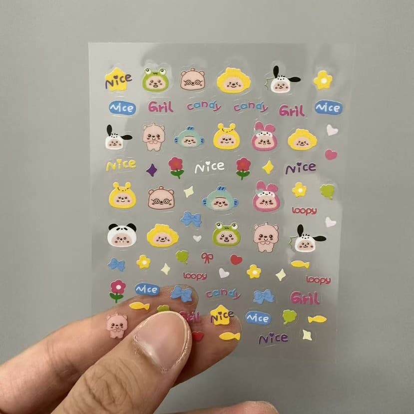 Ali Stickers Beaver Transparent PET Stickers Waterproof Stickers DIY Journal Stickers Water Bottle Stickers