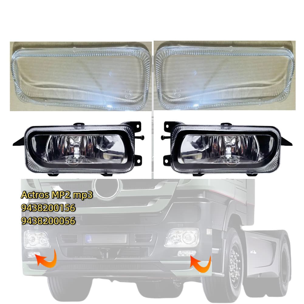 Fog Light Glass Lens for Actros MP3 Mercedes-Benz Truck 9438200156 9438200056