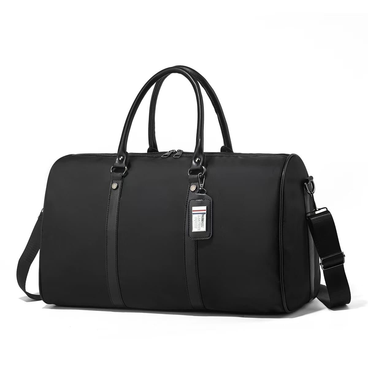 Sports travel bag with shoe compartment, men's business portable travel bag, large capacity short-distance business trip luggage bag, crossbody bag