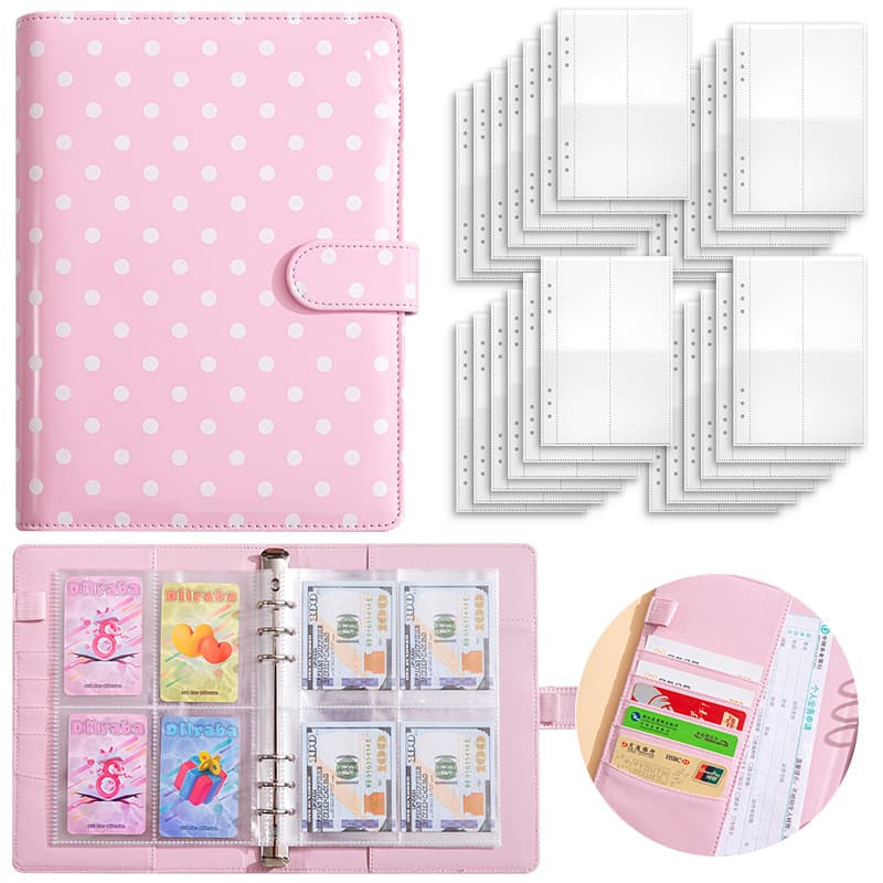 Cross-border Supply A5 Journal Dot Notebook Loose-leaf Budget Book Custom Cash Financial Record Notebook
