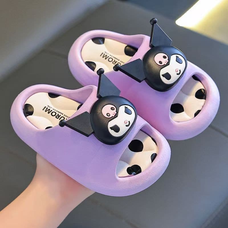 Children's slippers, girls' summer cartoon Kuromi indoor home soft sole bathroom non-slip girls' My Melody sandals