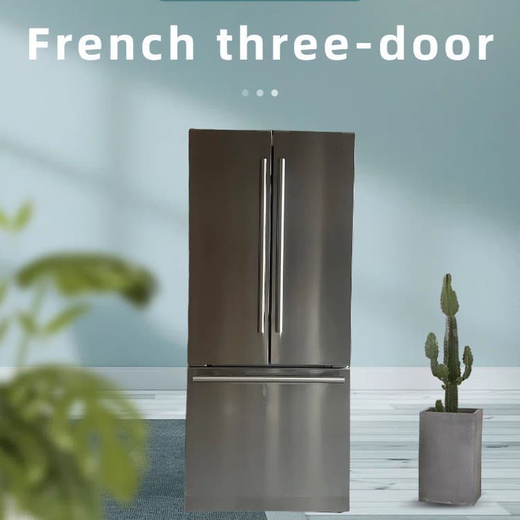 Refrigerator Brushed Panel with VCM Laminated Steel Sheet (Pattern Optional) Double Door Large Capacity