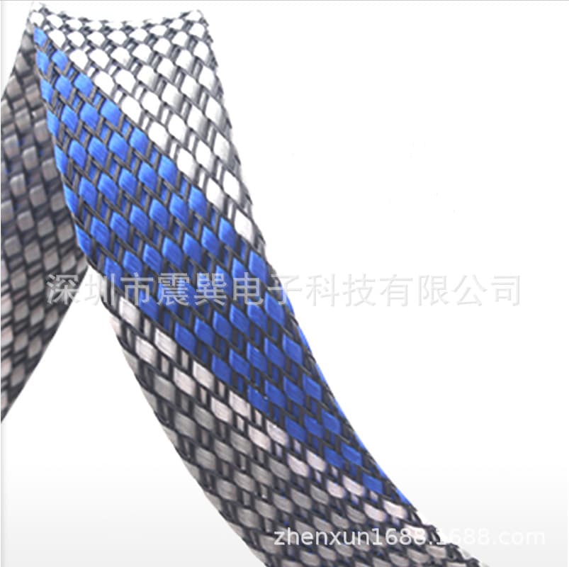 Supply Cotton Mesh Dense Colored Braided Sleeve Flexible Conduit Expandable Sleeve Wire Harness Braided Sleeve