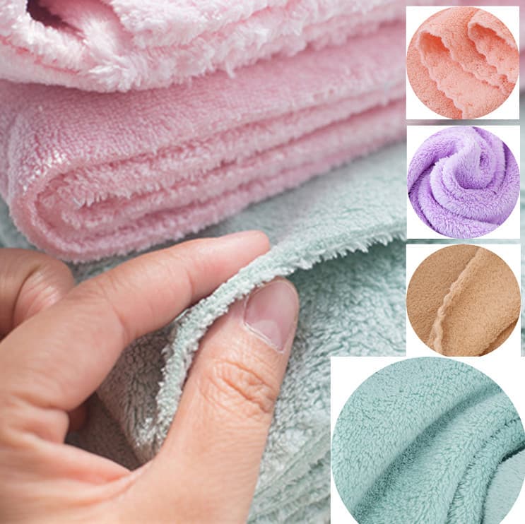 Cloak Home Textile Fabric Coral Fleece Double-sided Fleece Multiple Colors Available Large Width 280gsm-215cm Wide