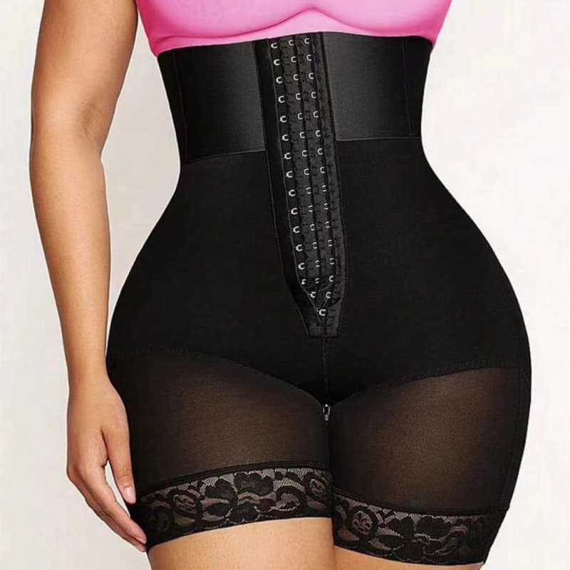 Hot-selling shapewear pants, European and American plus size, tight body shaper with adjustable buttons, butt lift, slimming garment manufacturer