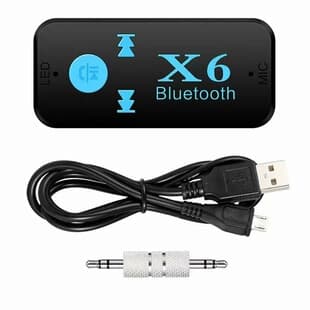 BT-X6 Car Bluetooth Receiver Bluetooth Audio Receiver 3.5mm Car Speaker TF Card Playback Function