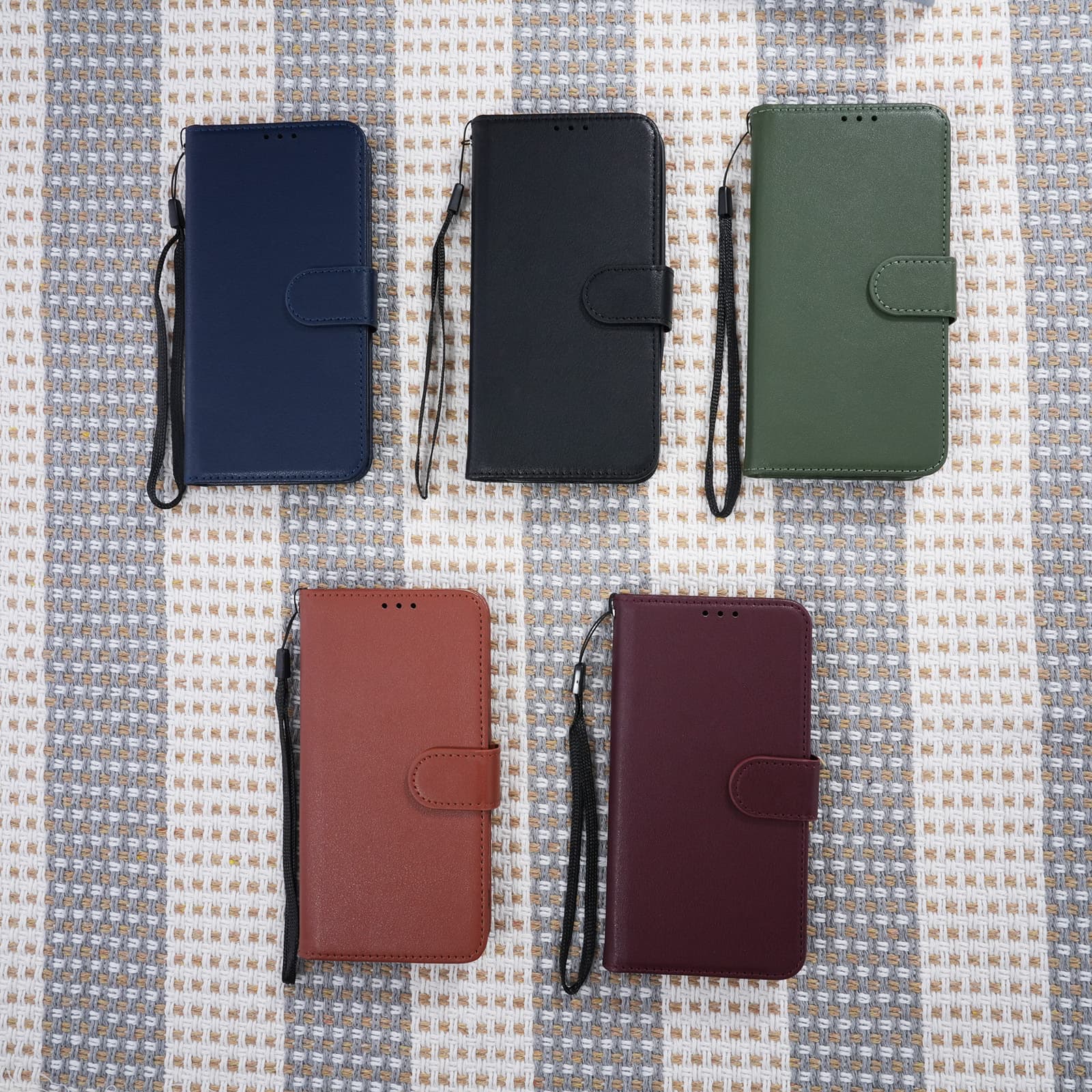 Factory direct for iPhone 17 Pro Max / Apple 16E PU leather flip cover with card slot and folding phone case