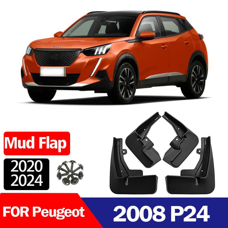 For 2020-2025 Peugeot 2008 Car Tire Mud Flaps Splash Guards