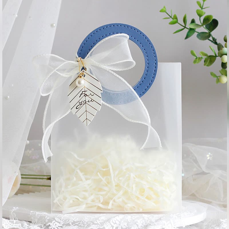 Clear Tote Bag Frosted PP Gift Bag Wedding Favor Bag Bridesmaid Gift Box