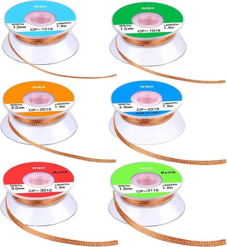 Desoldering Wick Solder Braid for Electronics Repair 1.0mm 1.5mm 2mm 2.5mm 3mm 3.5mm Width