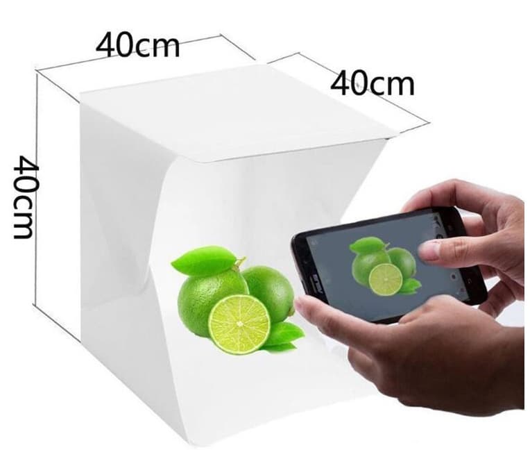 LED small photo studio 40CM mini folding photo studio digital photo soft light box bright studio