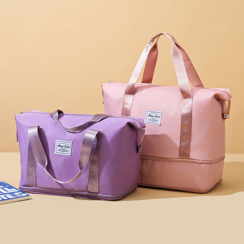 Large Capacity Waterproof Travel Bag with Wet and Dry Separation, Sports Yoga Swimming Gym Bag, Student Short Trip Business Trip Luggage Bag