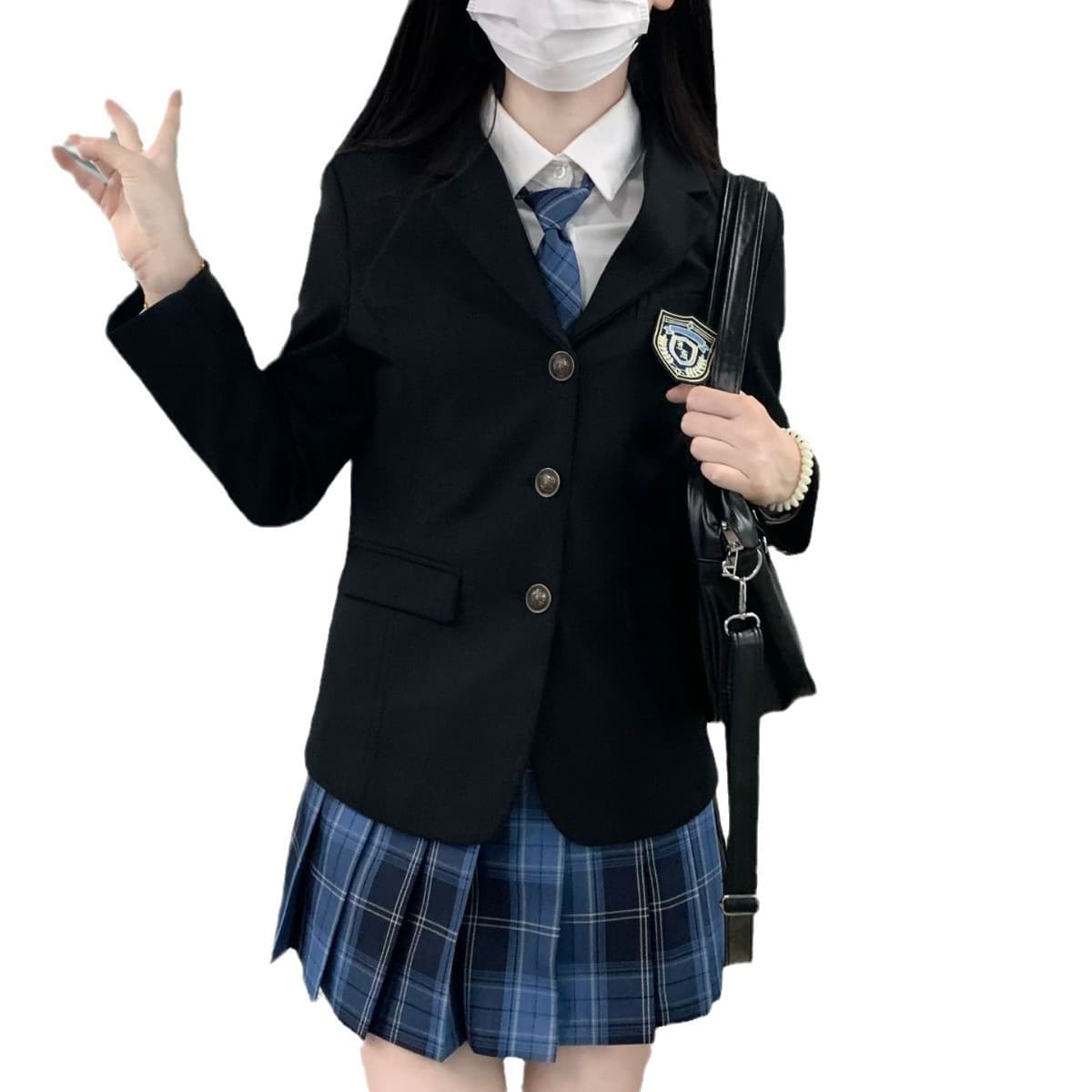 Wholesale JK uniform short-sleeved dress blazer winter style school uniform petite suit set Japanese style