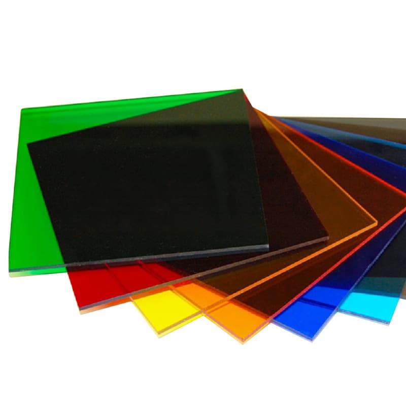 Manufacturer Supply PS Organic Glass Mirror Sheet Colored Gold Silver Acrylic High Transparency PMMA Back Adhesive Board