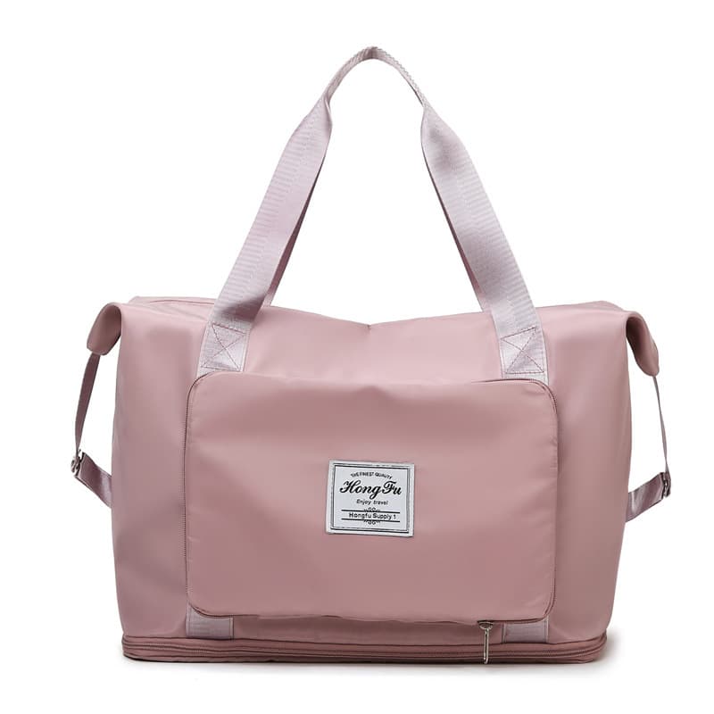 Wholesale Dry-Wet Separation Sports Handheld/Shoulder Bag, Yoga Fitness Bag with Large Capacity, Foldable Expandable Travel Bag