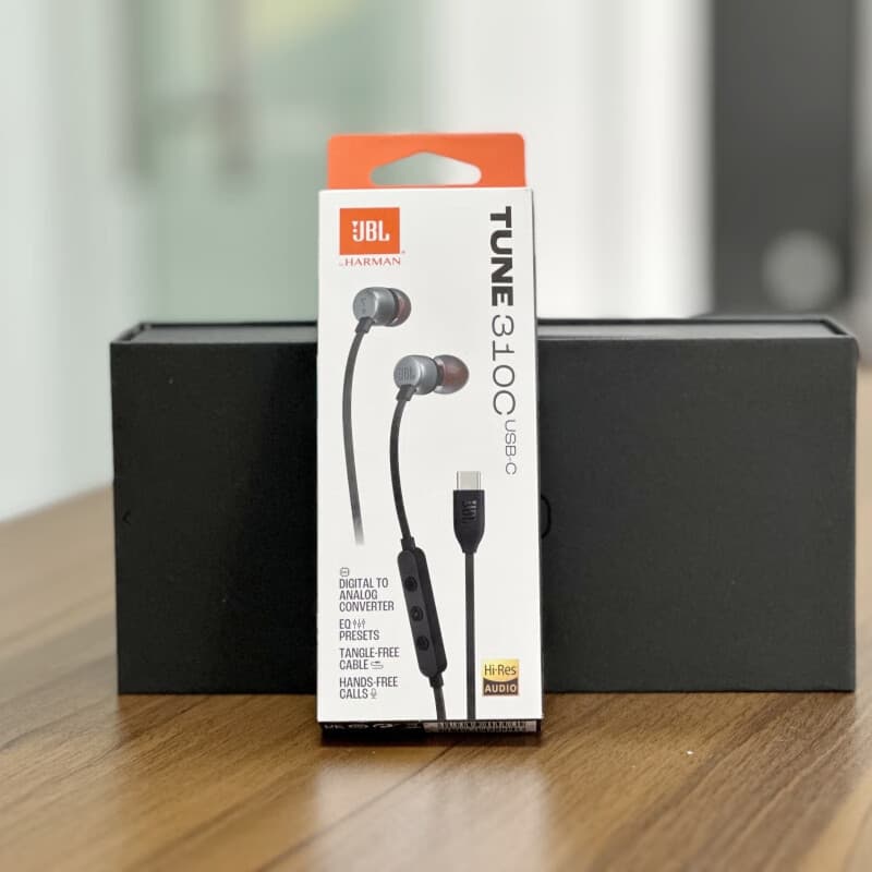 JBL TUNE310C Wired Earphone with Type-C Interface, Stereo In-Ear Headphones for Computer