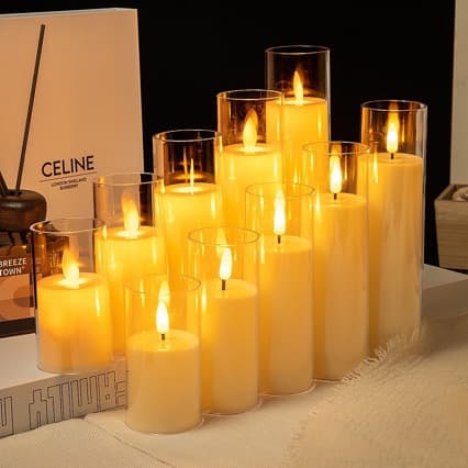 LED Electronic Candle Light Simulated Plastic Candle Cup Birthday Wedding Atmosphere Decoration Candle Lamp Cup Light Candle