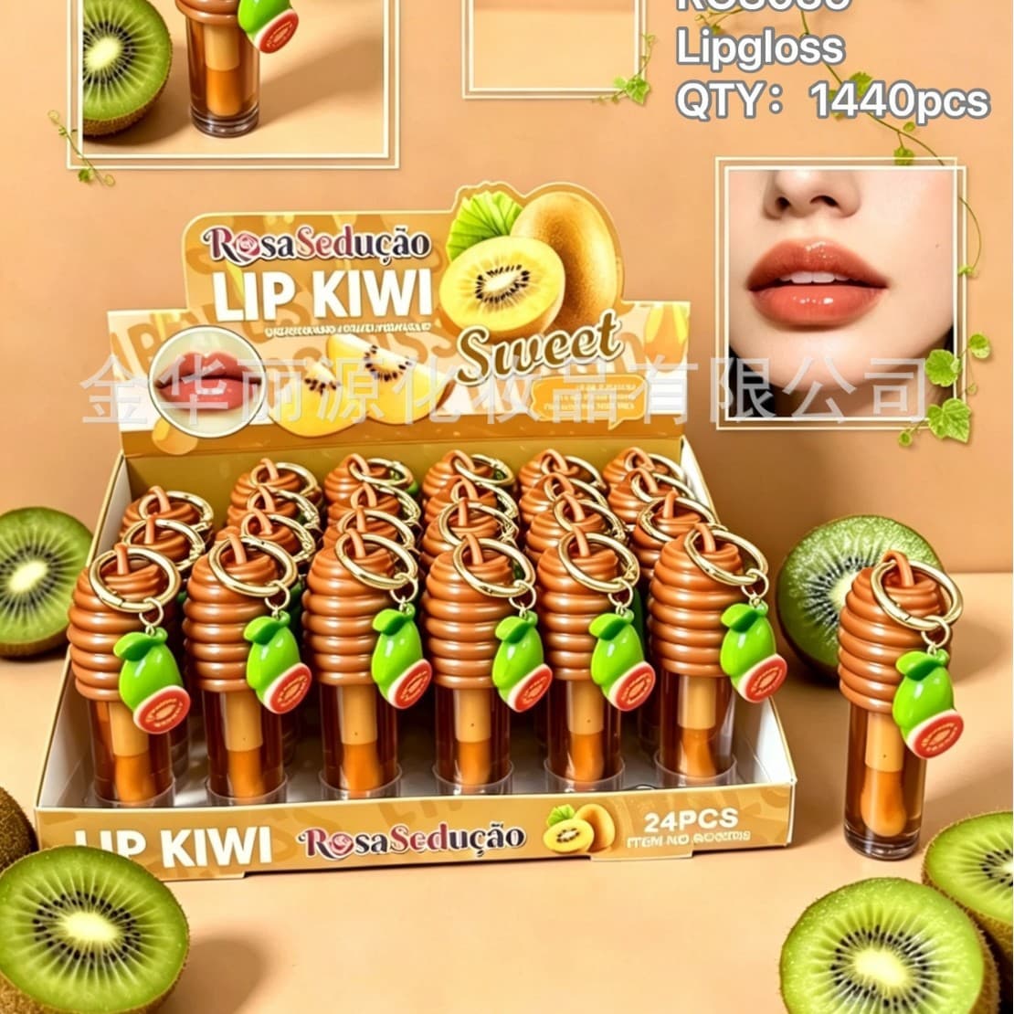 LIPHONEY Honey Lip Balm Watermelon Lip Oil Fruit Pendant South American Lip Makeup Fruit Lip Gloss Honey Lip Oil