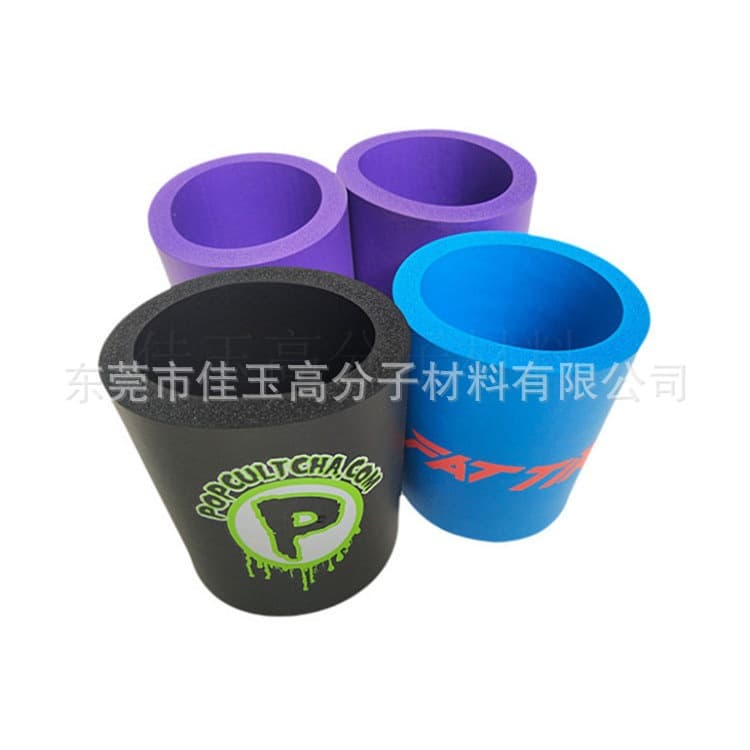 Jiayu Production NBR Rubber Cup Sleeve Black Rubber Tube Sports Equipment Handle Cover Bulk Orders Preferred