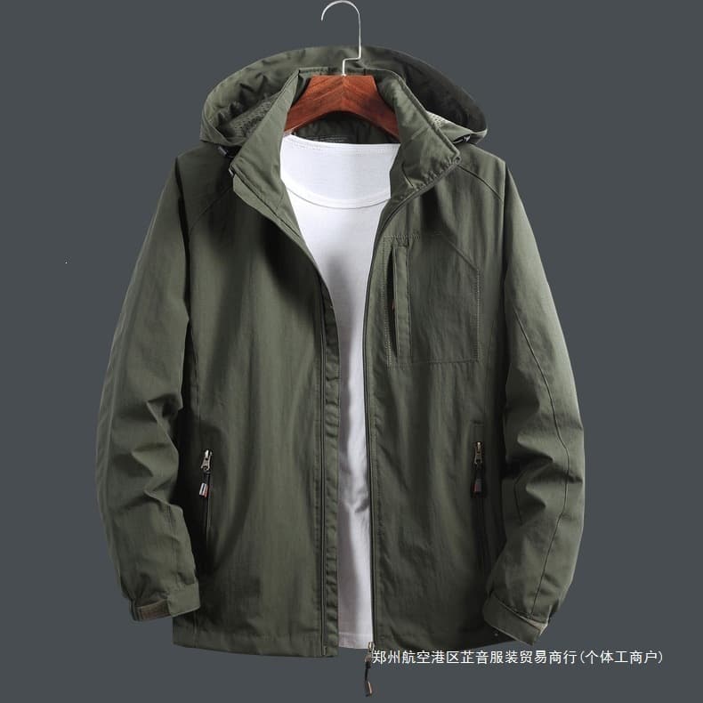 Jackets Men's Spring and Autumn Sports Jackets Middle-aged and Elderly Dad Casual Tops Spring, Autumn and Winter Large Size Quick-Drying Jackets