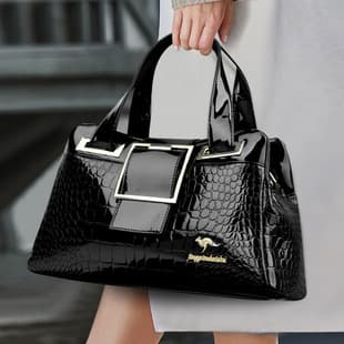 Women's Handbag Tote Bag Shoulder Crossbody Bag Foreign Trade Cross-Border Hot Selling Crocodile Pattern Commuter Bag