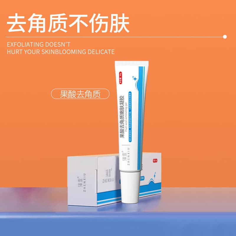 Zhenxiu Fruit Acid Exfoliating Dead Skin Gel for Skin Refining, Brightening Dull Skin, Deep Cleansing, Moisturizing, and Nourishing Body Lotion