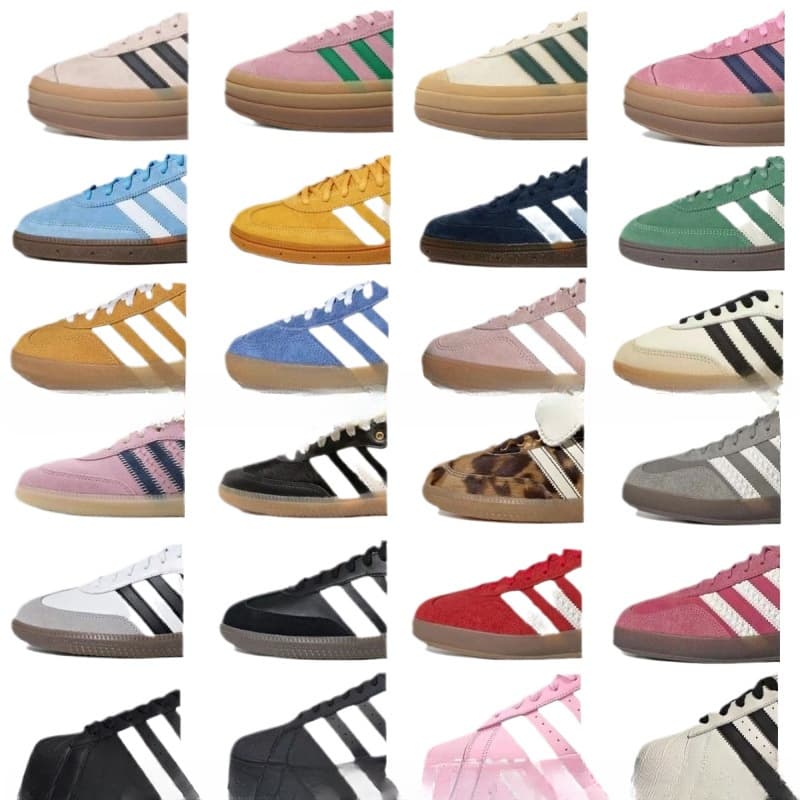 Adidas Samba Women's Shoes, High Version Putian, Versatile Campus Style, Silver Thick Sole, Red, White