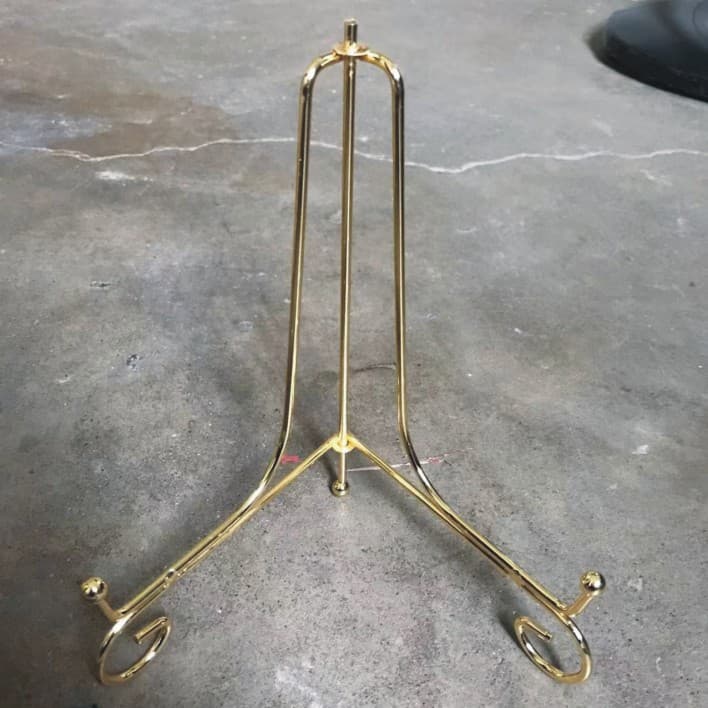 Iron Plate Display Stand Gold Tea Cake Stand Stone Painting Stand Plate Display Stand Clock Stand