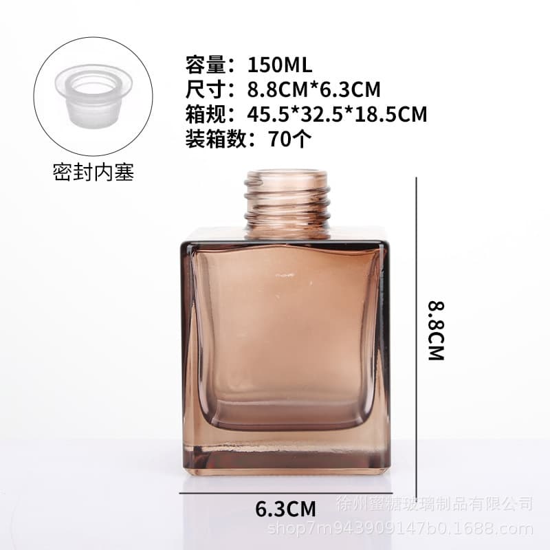 Factory Wholesale Aromatherapy Glass Bottle Car Essential Oil Bottle 150ml Reed Diffuser Stick DIY Scent Diffuser Packaging Bottle