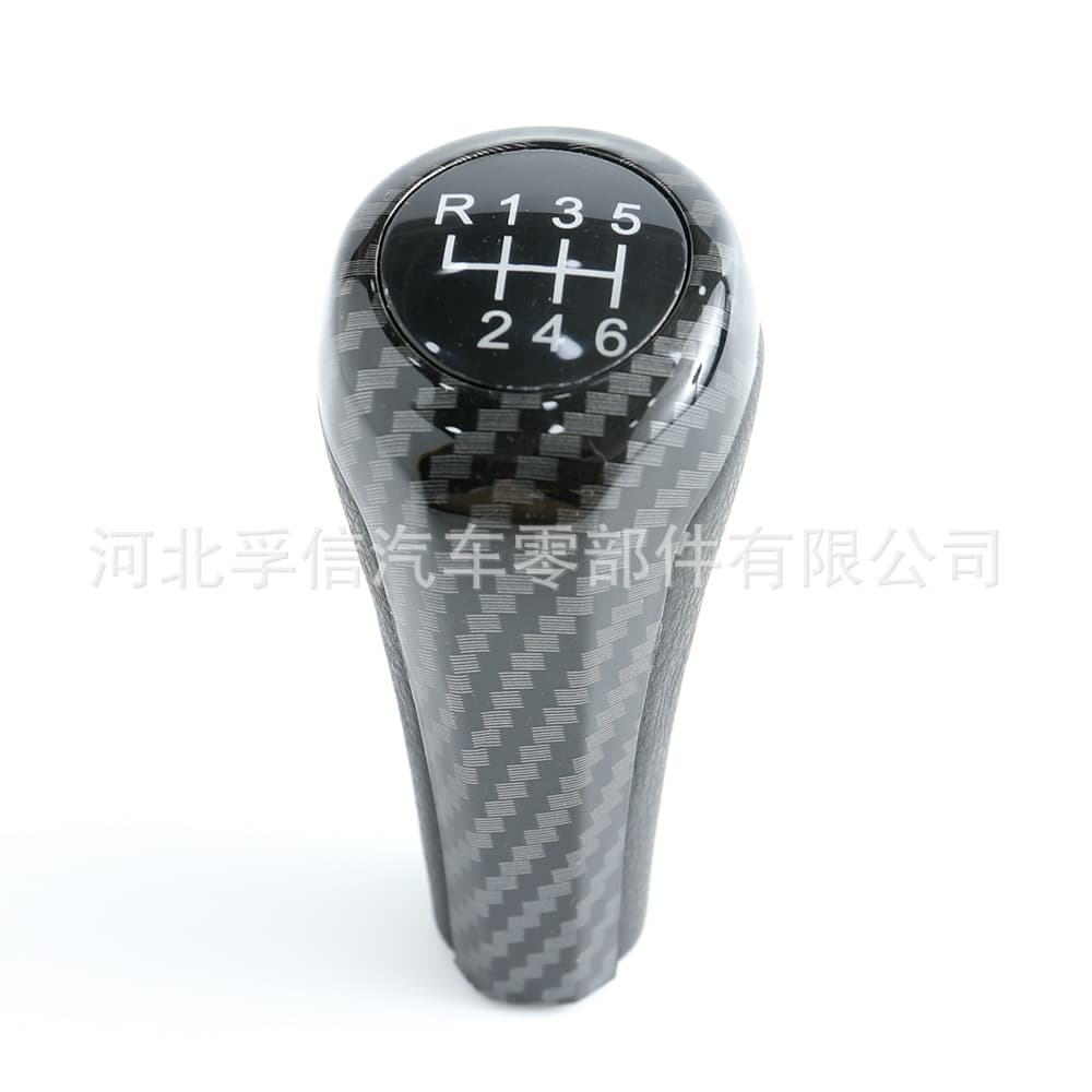 Factory Supply Foreign Trade Car Shift Knob for BMW Gear Shift Handle Carbon Pattern Ball 5-Speed 6-Speed
