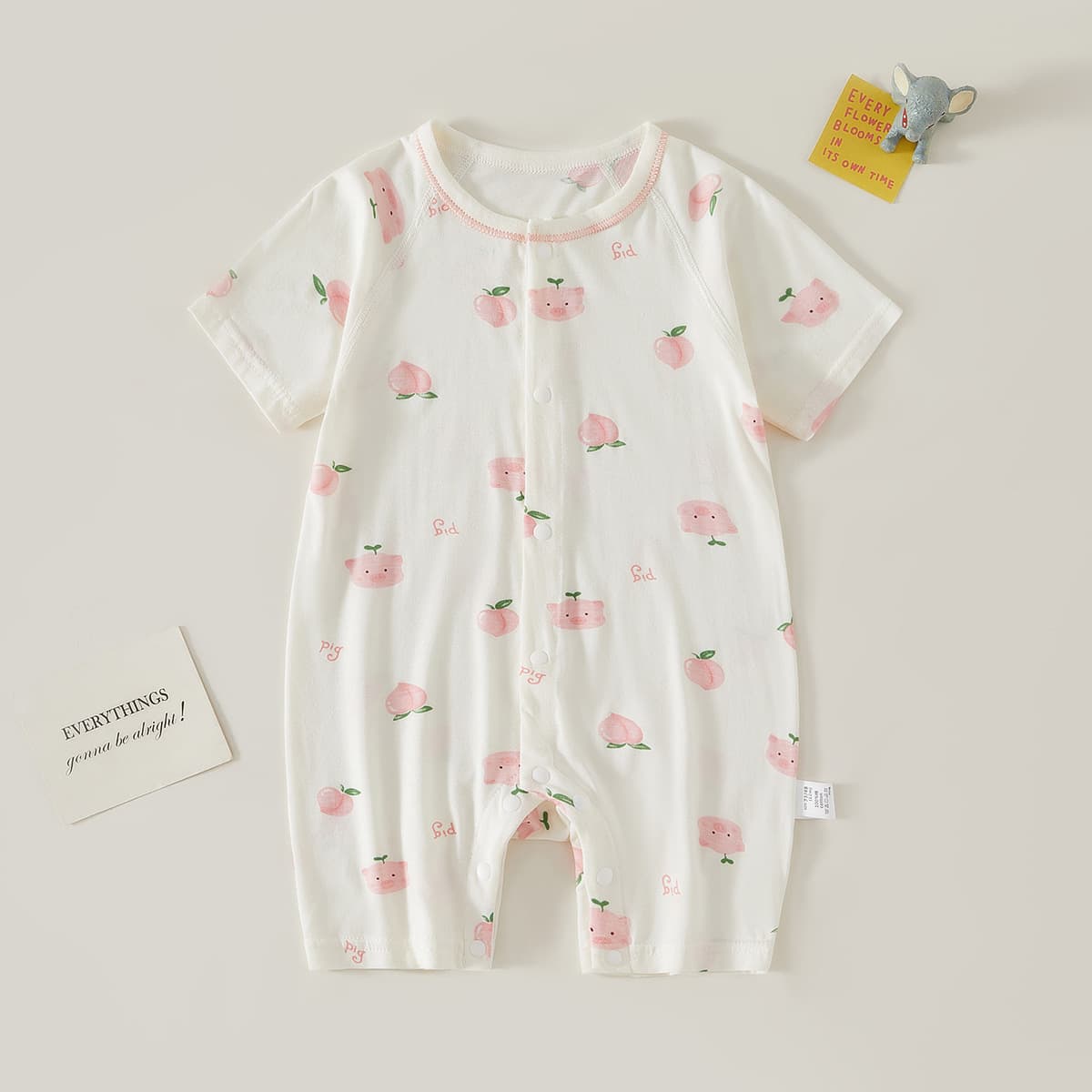 Modal Baby Short-Sleeve Bodysuit Summer Newborn Thin Clothes Boys and Girls Baby Romper Air Conditioning Wear