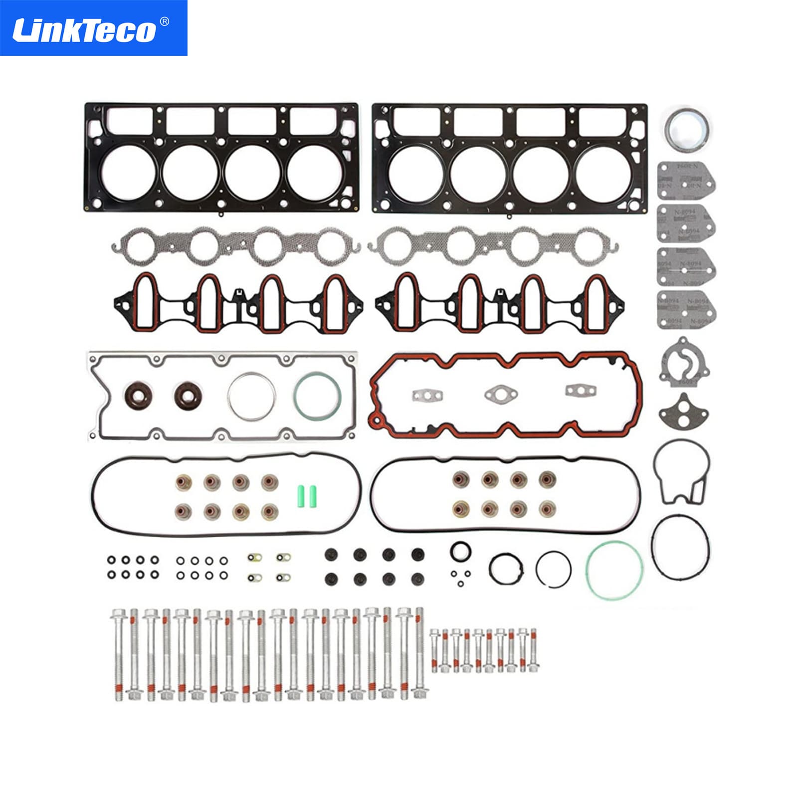 Full Gasket Set + Bolts for 06-09 GMC Buick Cadillac 4.8 5.3L