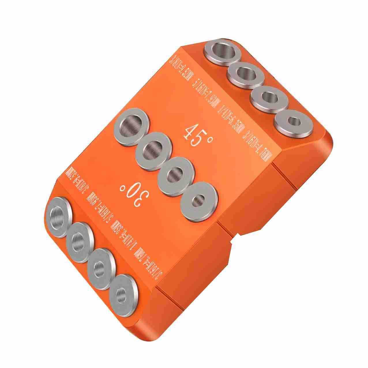 Woodworking hole locator, 30°/45°/90° multi-angle, angled hole woodworking vertical drill, board drill.