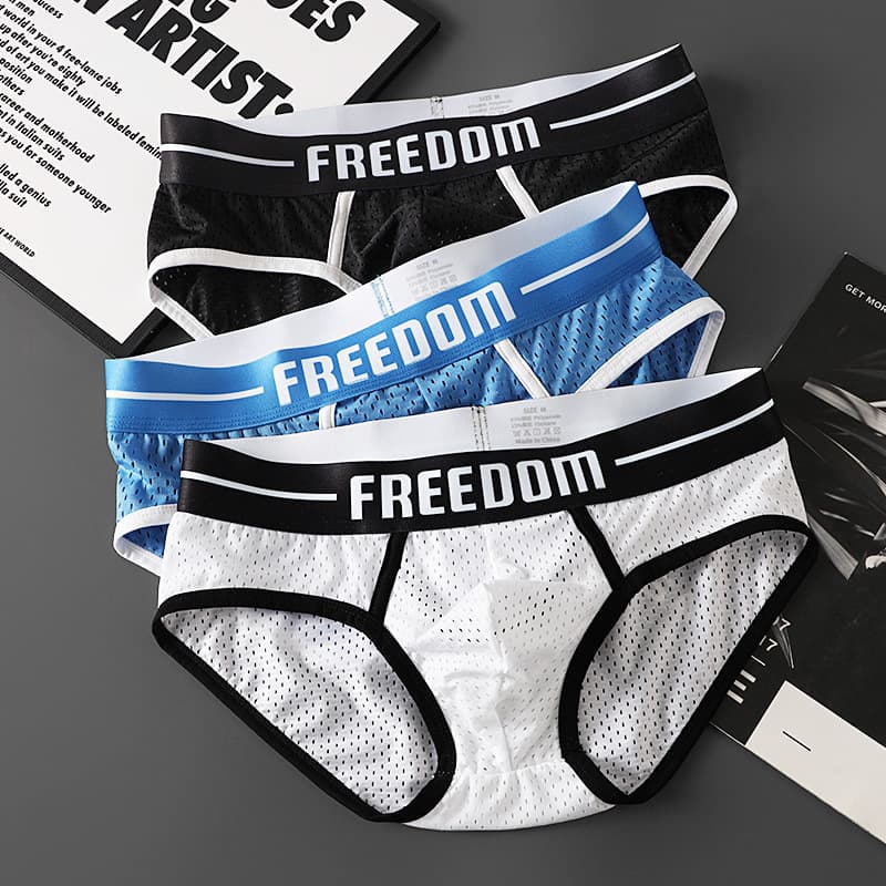 Ice Silk Triangle Underwear for Men Summer with Pocket Pouch Sexy Loose Fashion Trendy Sports Breathable Comfortable Shorts