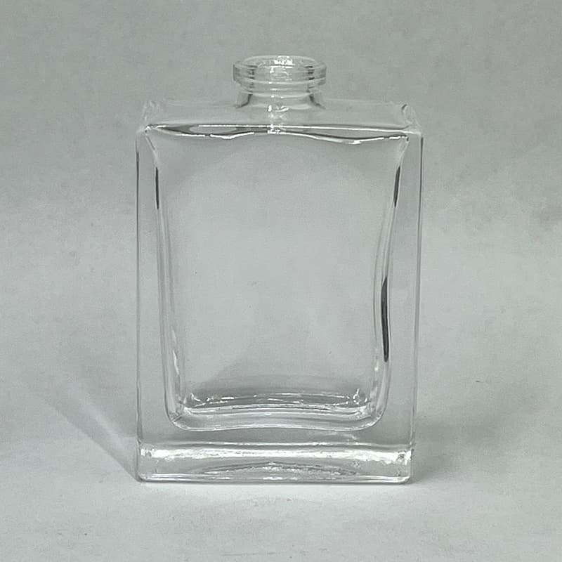Square Clear Glass Perfume Bottle 15mm Crimp Press Spray Bottle 30ml Perfume Sample Bottle Travel Refillable Bottle