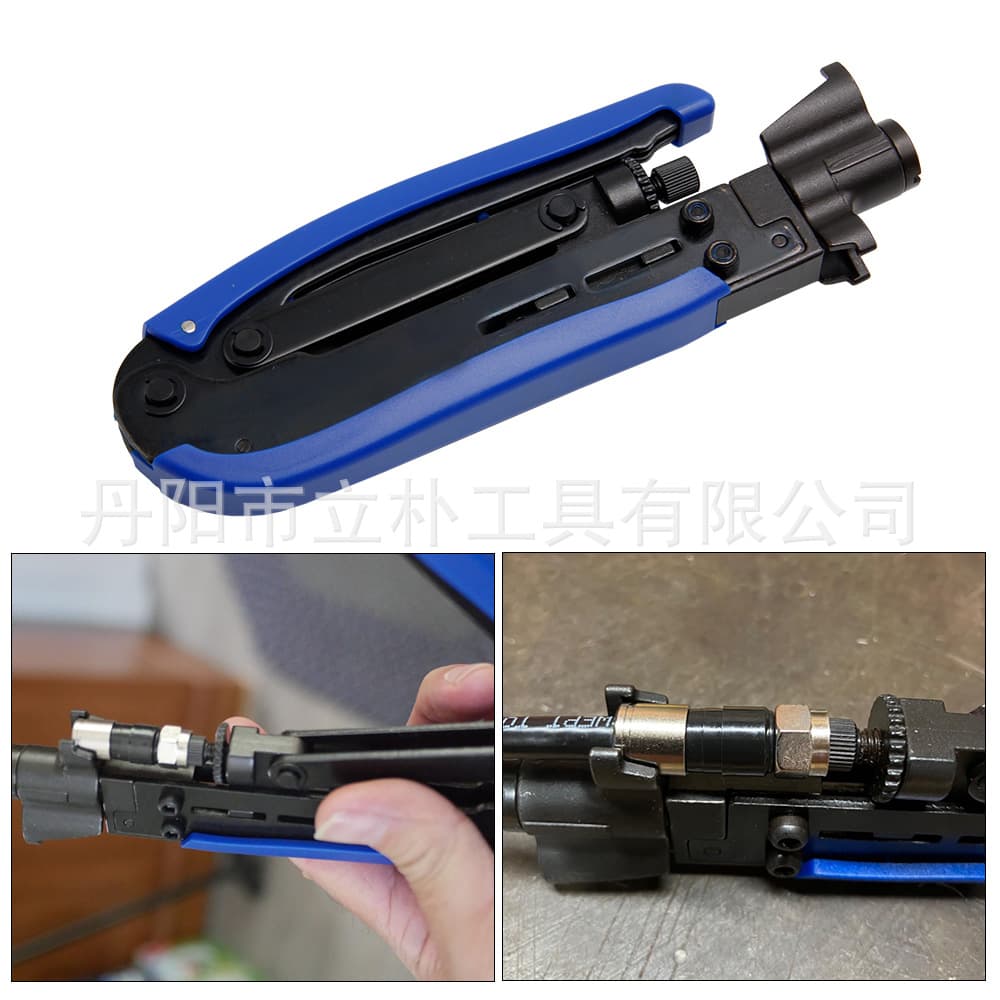 Rg59/6/11 Network Coaxial Cable Crimping Pliers Cable TV Extrusion Pliers Terminal Crimping Pliers