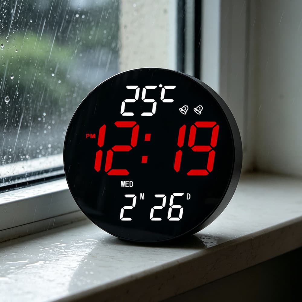 10-inch electronic clock creative large screen digital clock living room wall clock timer gym wall clock led thermometer and hygrometer