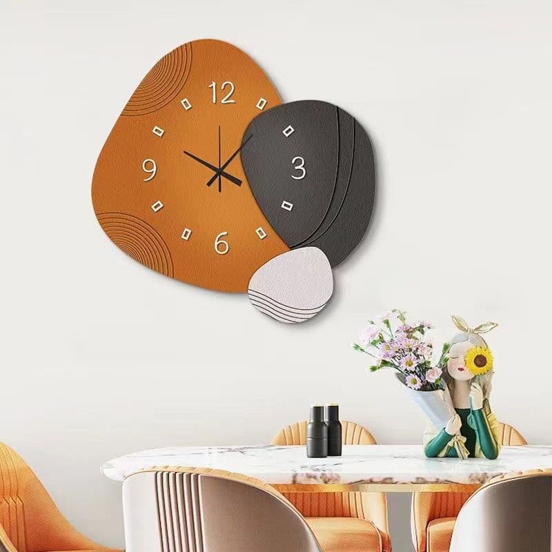 Factory wholesale living room wall clock restaurant wall decoration silent clock wall hanging light luxury guest dining table background wall clock