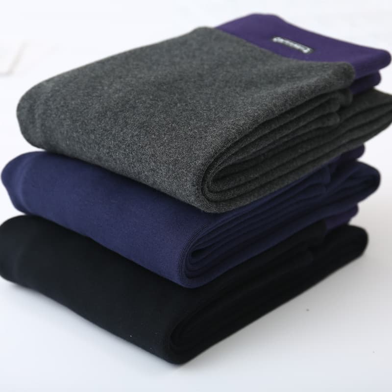 Fleece-Lined Thermal Tights for Students, Cotton, High-Waist, Petite-Friendly, Thick, Cold-Proof, Versatile, Slim Leggings, Autumn and Winter