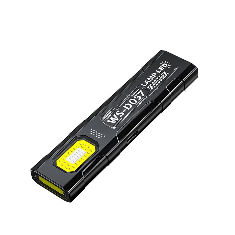 Custom Machined Flashlight Magnetic Ultra-Bright Mini Rechargeable Multi-Function Emergency Warning Work Light Small Square Lamp