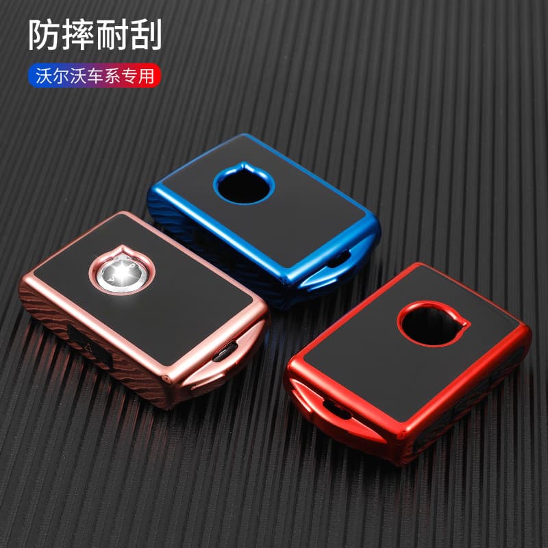 Compatible with Volvo XC60 Key Case S90 S60 XC90 V90 XC40 XC60 Shell V40 Clip S80L Cover