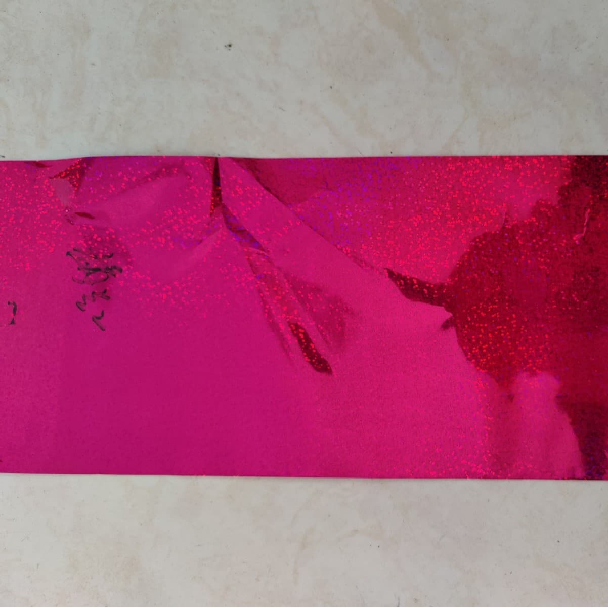 Seven-color dark green adhesive film, seven-color deep red dyed bright strip pink laser printing film, 50μ dark purple laminated film