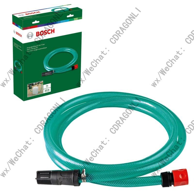 BOSCH F016800421 Self-Priming Kit 3m Suction Hose for High Pressure Washer