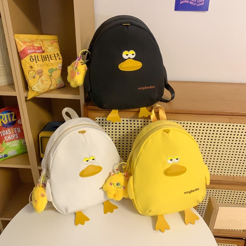 2025 new personalized creative travel bag casual fashion backpack cute duck medium-sized backpack