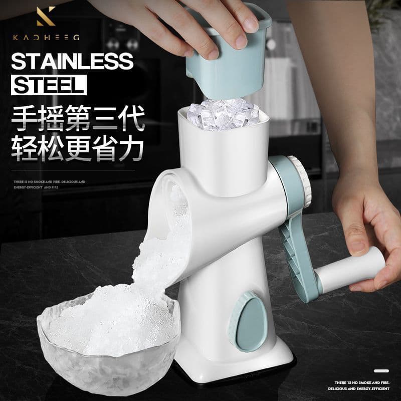 Ice shaver, night market stall, household small hand-cranked manual shaved ice/ice crusher, commercial shaved ice machine, non-electric