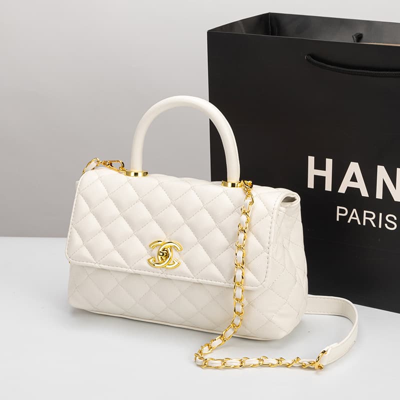 Chanel Genuine Leather Women's Handbag 2026 New Style Chanel-Inspired Diamond Quilted Chain Shoulder Crossbody Mini Square Bag for Women