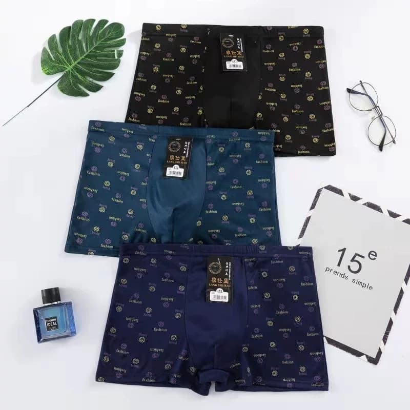 Factory Direct Men's Underwear Stall Style Mid-Rise Printed Boxer Briefs Plus Size Mixed Wholesale