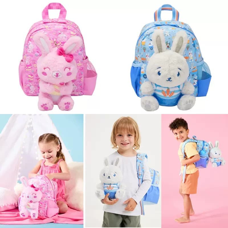 Australia Smiggle Mini Backpack, Small Plush Bag for Kindergarten, Small Double Shoulder Bag, Outdoor Casual Bag